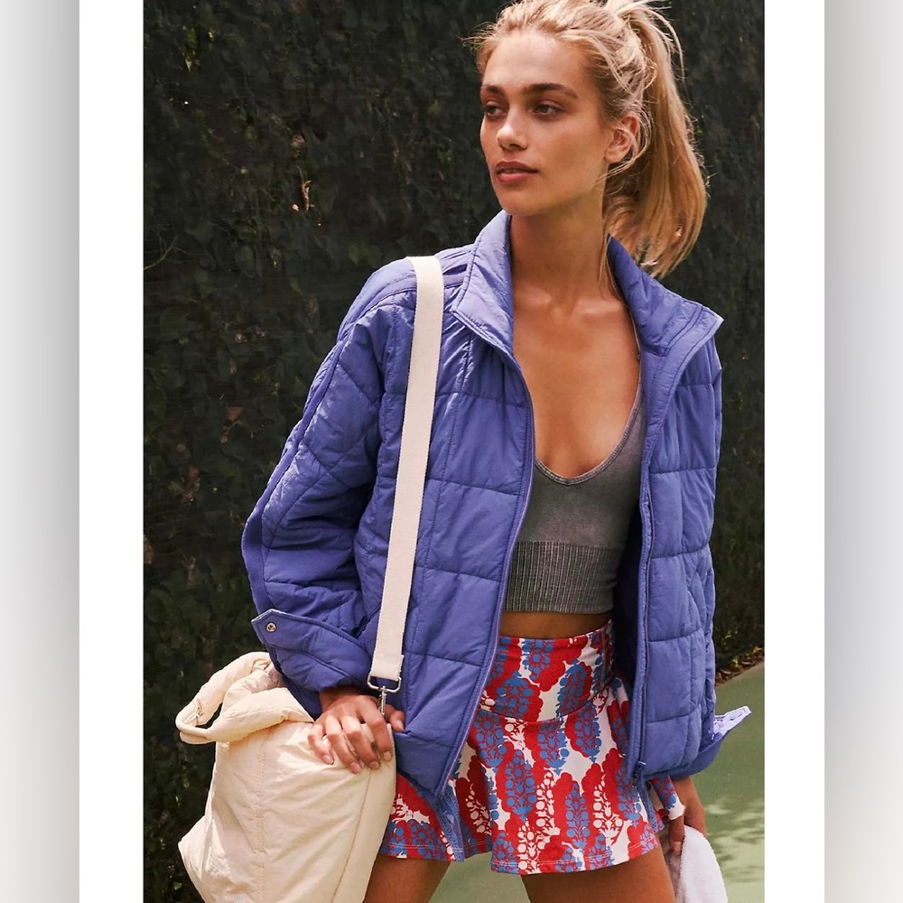 Free People Pippa Packable Puffer Jacket in Iris